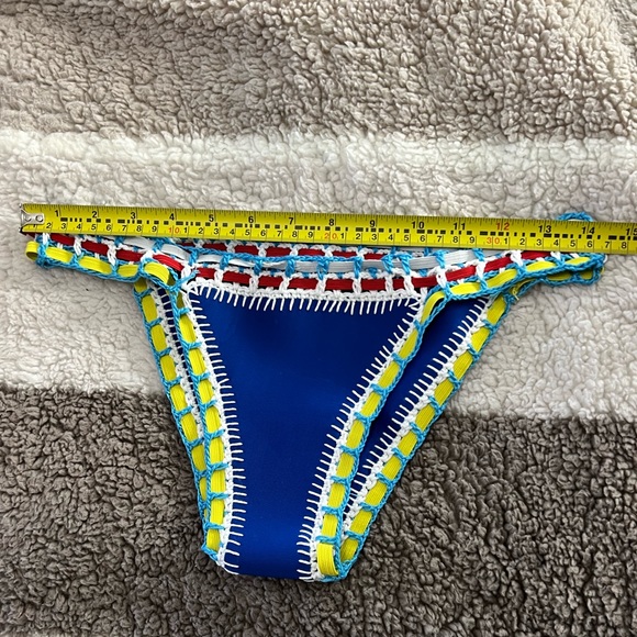 Blue Crochet Trim Bikini - Picture 9 of 9